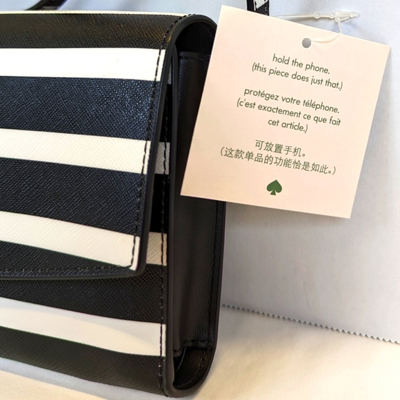 Kate Spade Laurel Way Winni Striped Crossbody Clutch | NWT - Picture 4 of 10